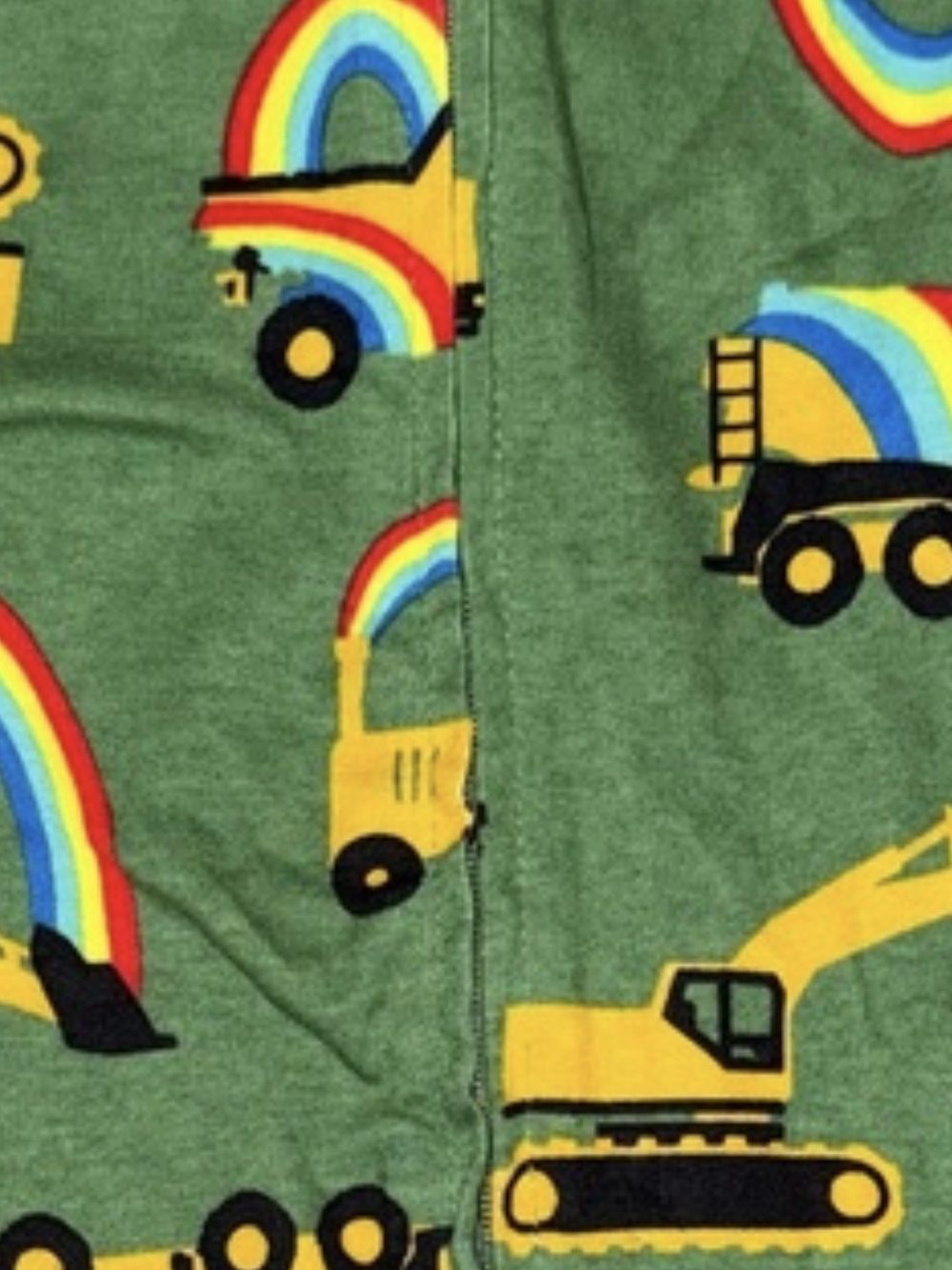 NWT Old Navy Cement Truck Rainbow Construction Pajama One-Piece – 3T